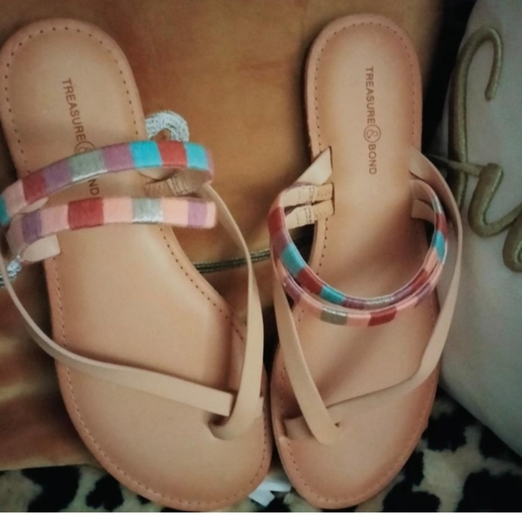 NEW TREASURE & BOND Walker Slide Sandal ,Hot Earth flats Comfy and classy - Picture 3 of 7